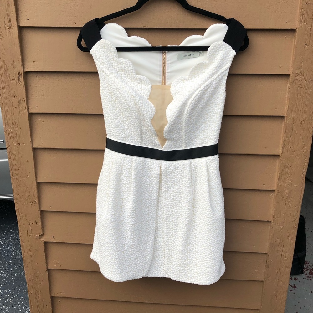 Three Floor off the shoulder dress! Size S!